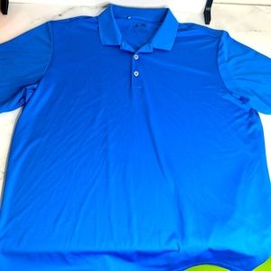 Mens Bright Royal Blue Adidas Golf Polo Shirt! NWOT! Size XL Silky & stretchy!